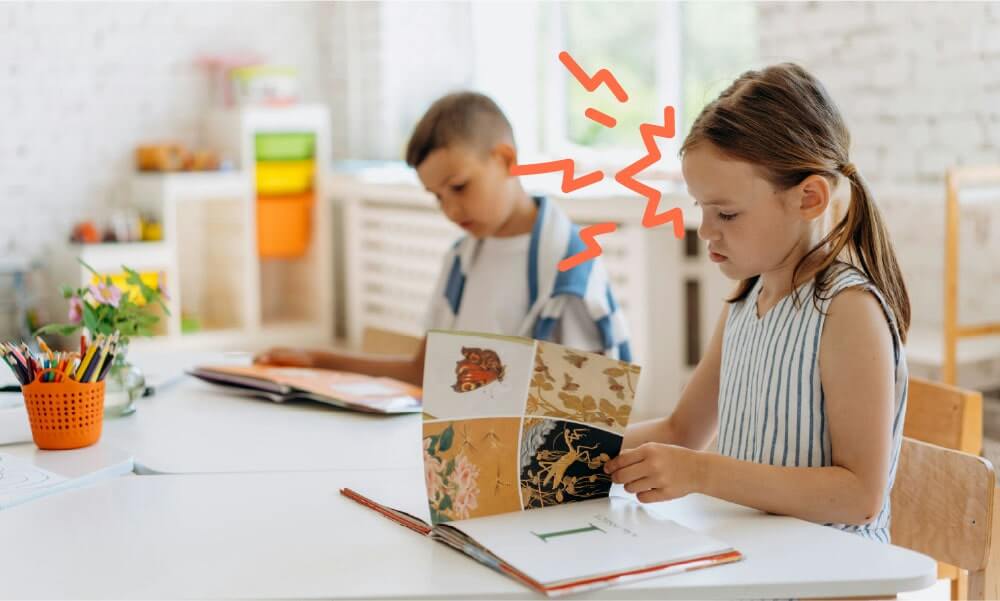Children reading