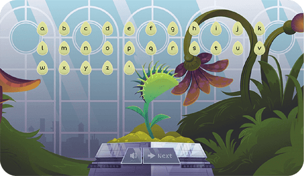 illustration of one of Lexercise's educational online games